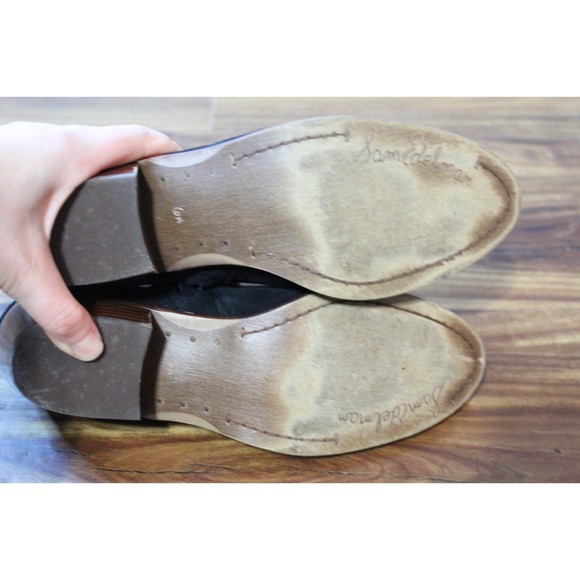 Sam Edelman Black Suede Petty Booties Size 6.5 - Picture 4 of 6